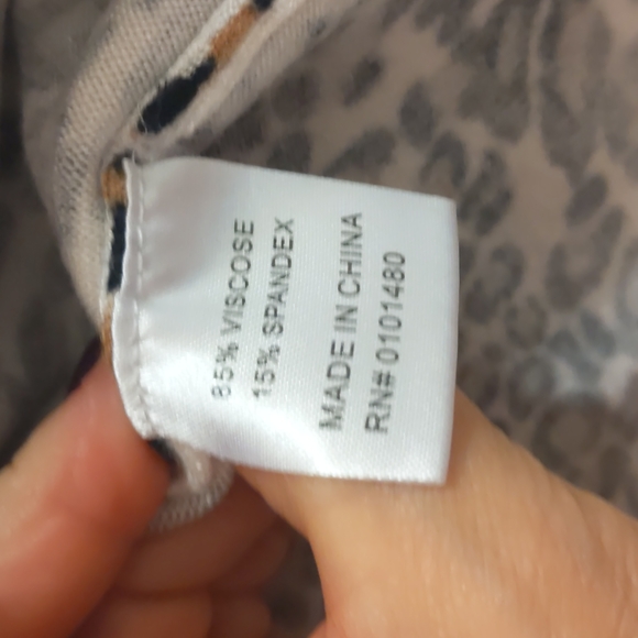 Animal print bling top - Picture 5 of 9